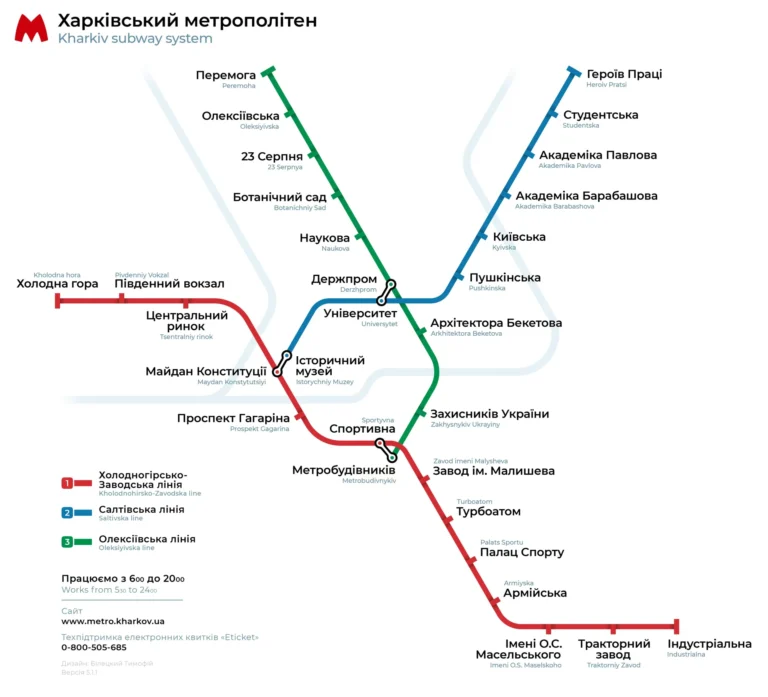 Метро лінії Харків: повний гід трьома гілками підземки