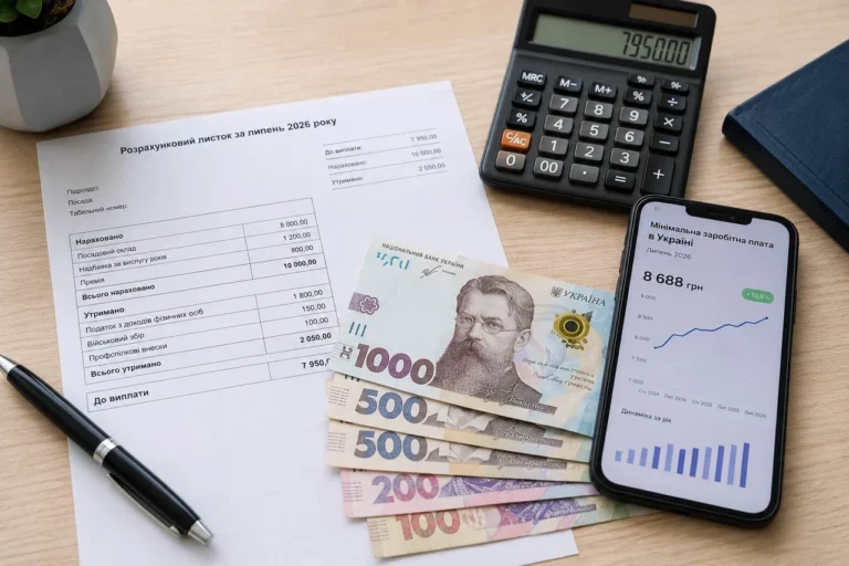 Мінімальний розмір оплати праці в Україні: актуальні правила, розрахунки та значення у 2026 році